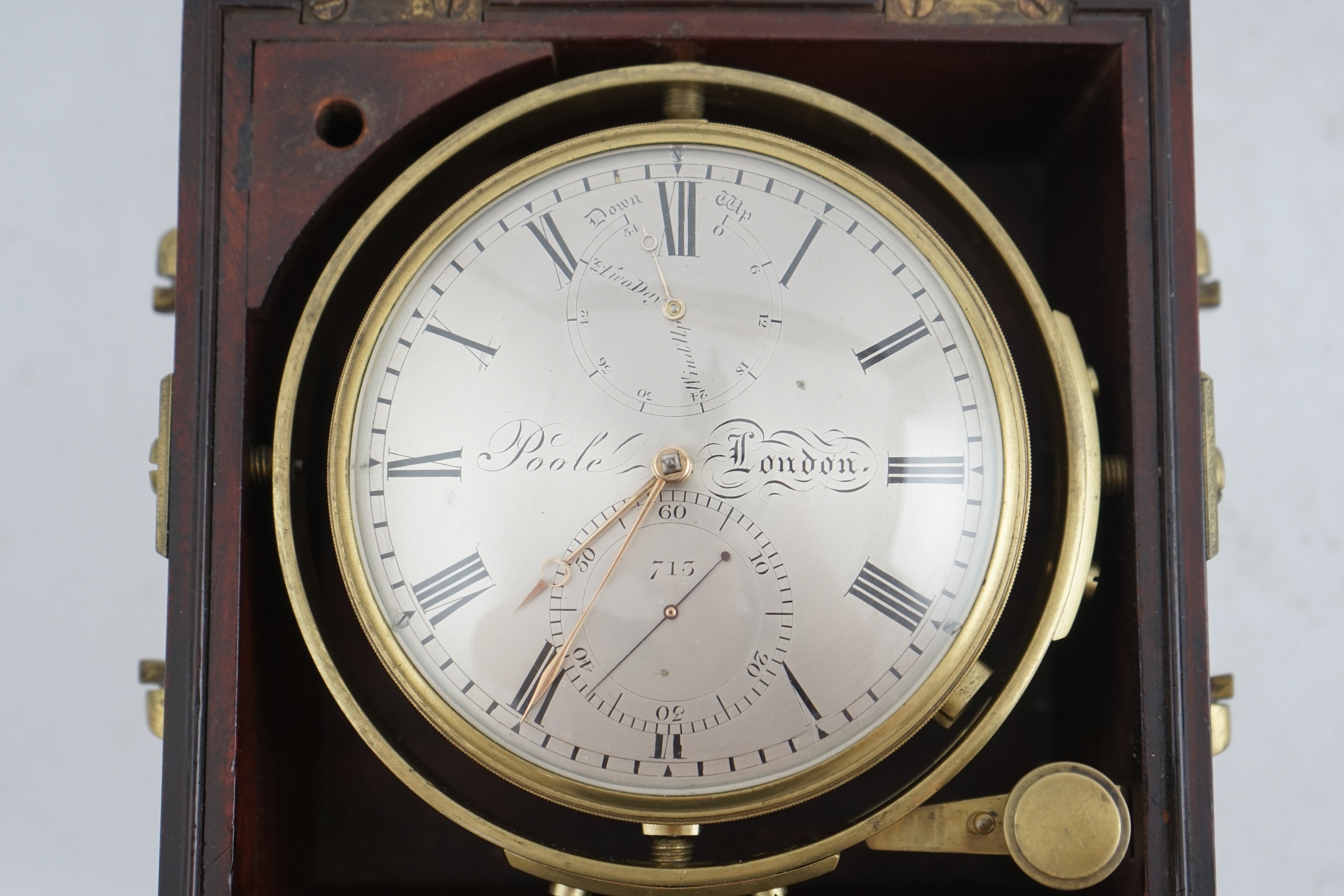 John Poole of London. A mid 19th century two day marine chronometer